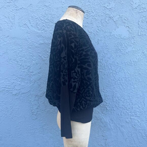 Velvet Burnout Blouse in Medium Womens Whimsygoth Gothic - Picture 2 of 9